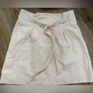 Free People size 8 light pink artificial leather skirt